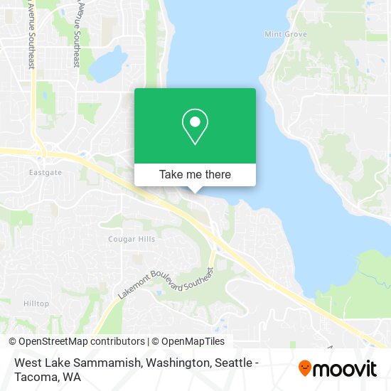 Mapa de West Lake Sammamish, Washington