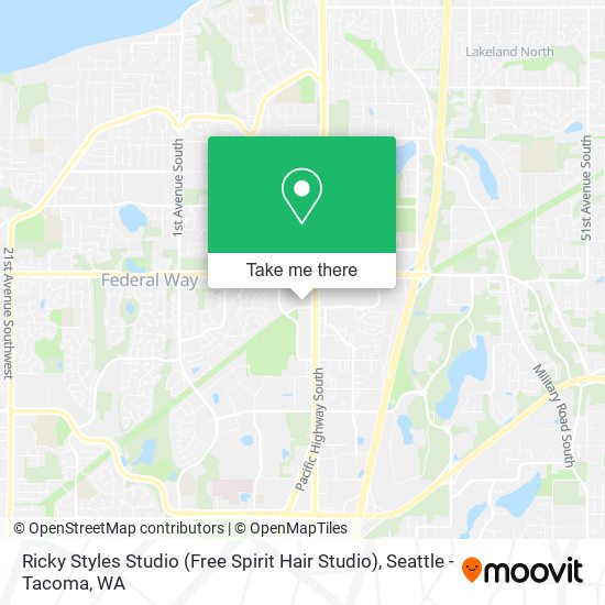 Mapa de Ricky Styles Studio (Free Spirit Hair Studio)