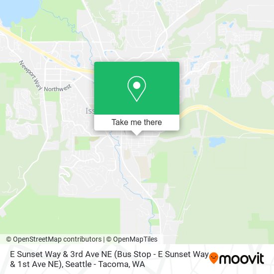 E Sunset Way & 3rd Ave NE (Bus Stop - E Sunset Way & 1st Ave NE) map