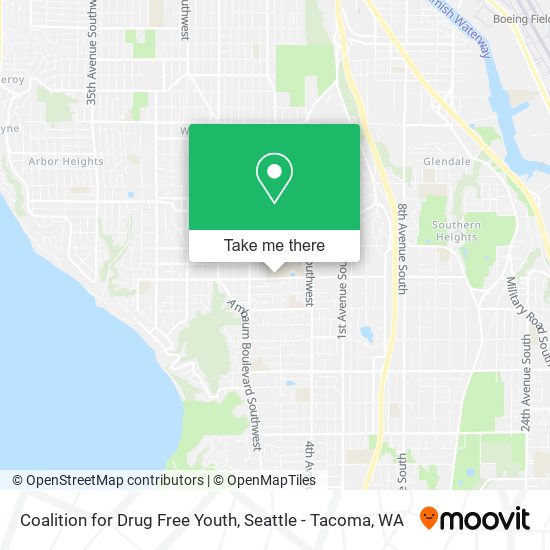 Coalition for Drug Free Youth map