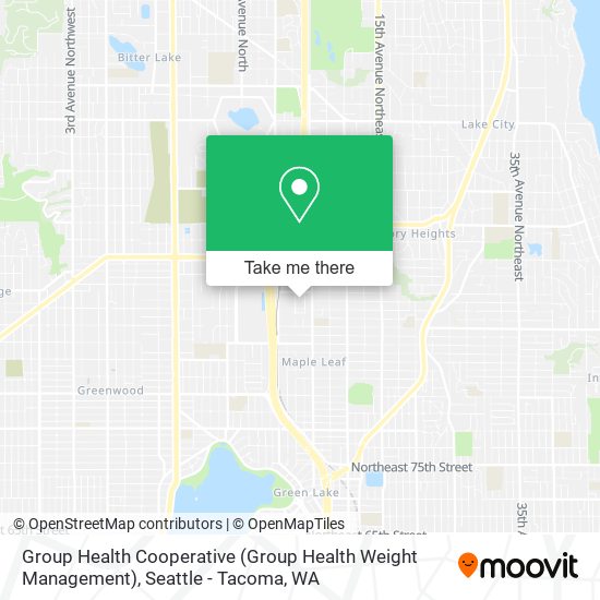 Group Health Cooperative (Group Health Weight Management) map