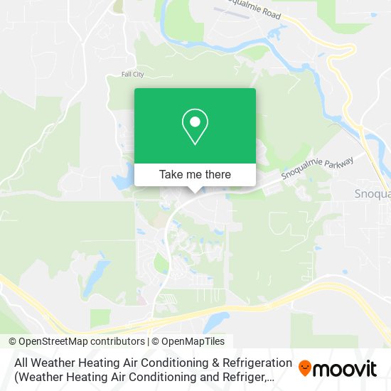 Mapa de All Weather Heating Air Conditioning & Refrigeration