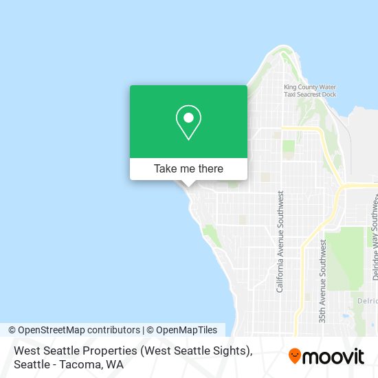 Mapa de West Seattle Properties (West Seattle Sights)