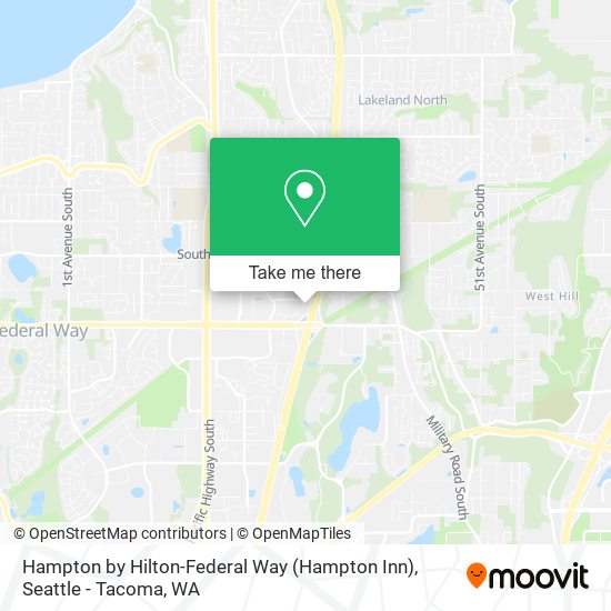 Hampton by Hilton-Federal Way (Hampton Inn) map