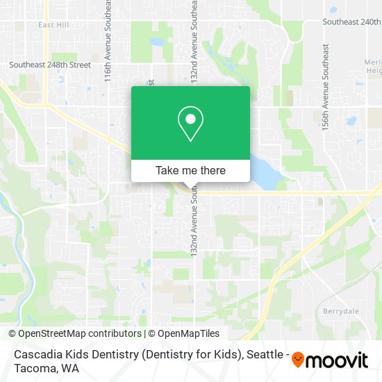 Mapa de Cascadia Kids Dentistry (Dentistry for Kids)