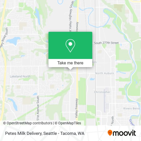 Petes Milk Delivery map