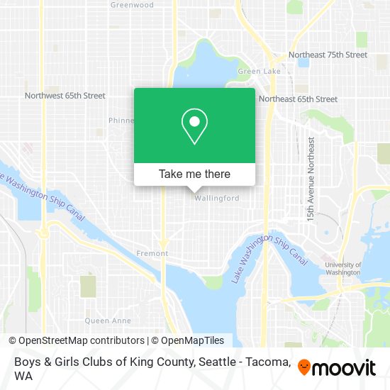Boys & Girls Clubs of King County map