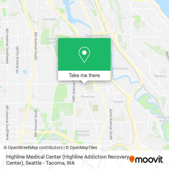 Highline Medical Center (Highline Addiction Recovery Center) map
