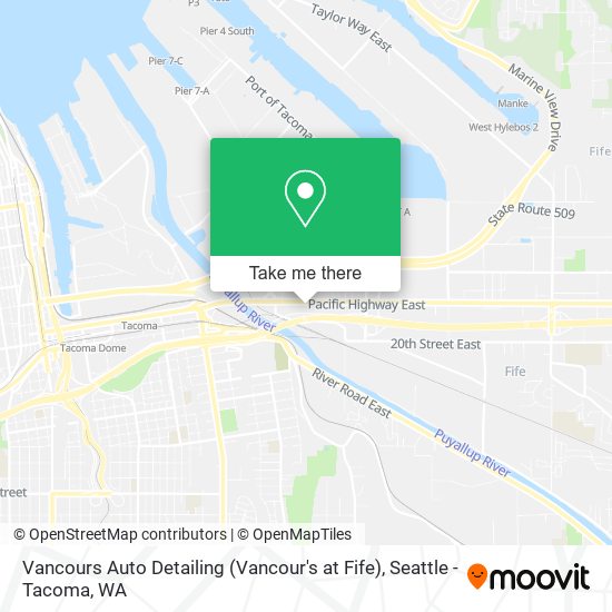Vancours Auto Detailing (Vancour's at Fife) map