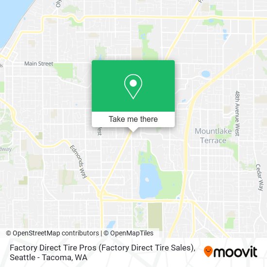 Factory Direct Tire Pros map