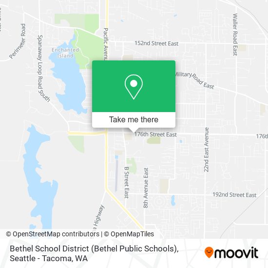 Mapa de Bethel School District (Bethel Public Schools)