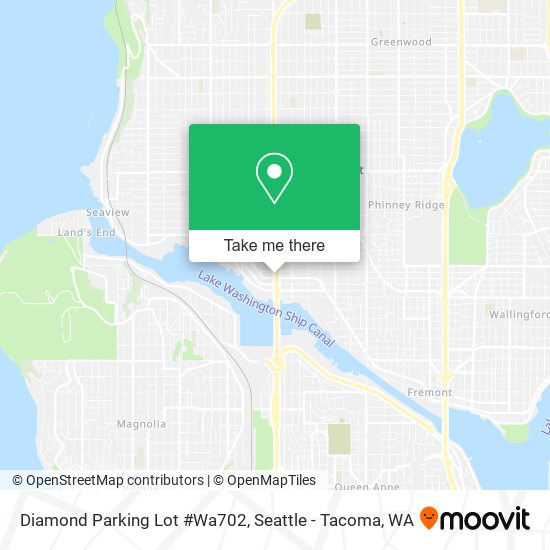 Diamond Parking Lot #Wa702 map