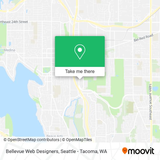 Mapa de Bellevue Web Designers