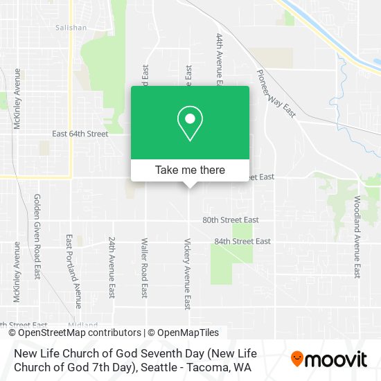 Mapa de New Life Church of God Seventh Day