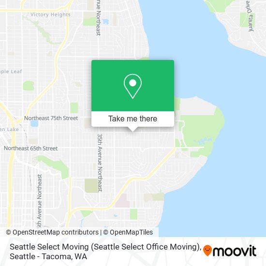 Mapa de Seattle Select Moving