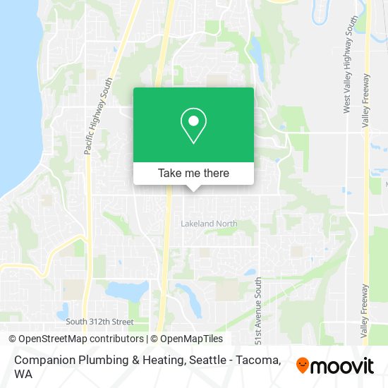 Mapa de Companion Plumbing & Heating