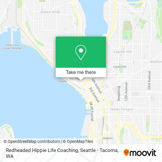 Redheaded Hippie Life Coaching map