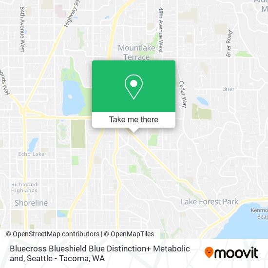 Mapa de Bluecross Blueshield Blue Distinction+ Metabolic and