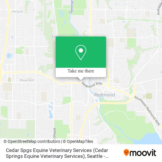 Cedar Spgs Equine Veterinary Services map