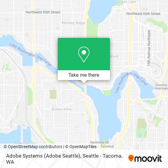 Mapa de Adobe Systems (Adobe Seattle)