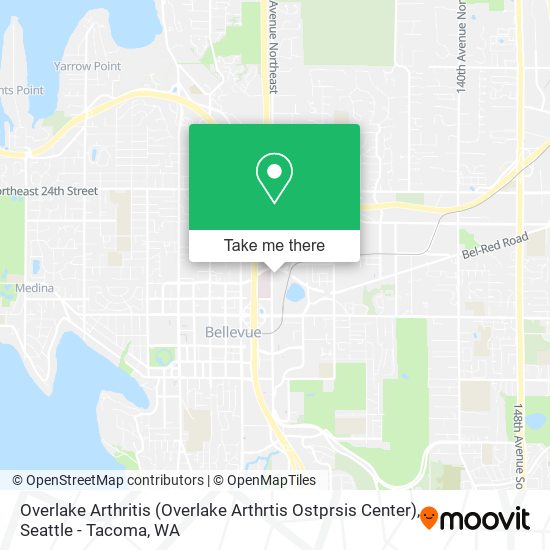 Mapa de Overlake Arthritis (Overlake Arthrtis Ostprsis Center)