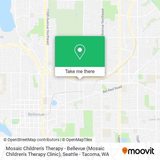 Mosaic Children's Therapy - Bellevue map