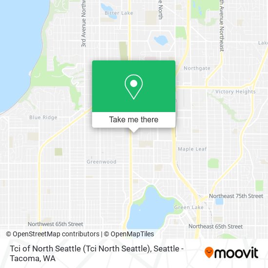 Mapa de Tci of North Seattle