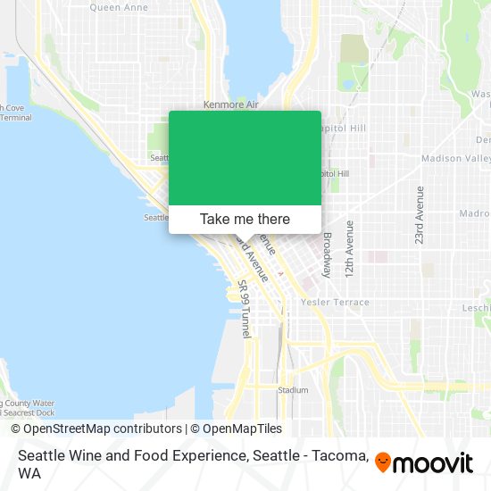 Seattle Wine and Food Experience map
