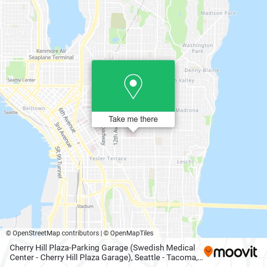 Mapa de Cherry Hill Plaza-Parking Garage (Swedish Medical Center - Cherry Hill Plaza Garage)