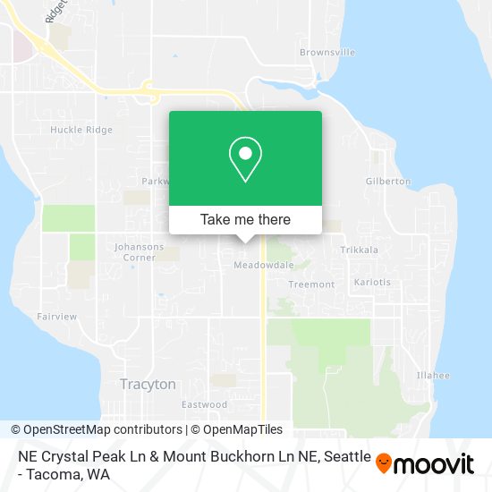 NE Crystal Peak Ln & Mount Buckhorn Ln NE map