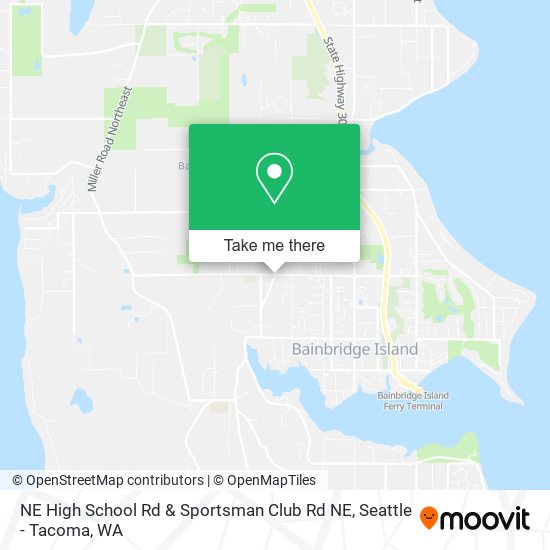 NE High School Rd & Sportsman Club Rd NE map