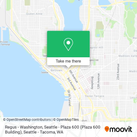 Regus - Washington, Seattle - Plaza 600 (Plaza 600 Building) map