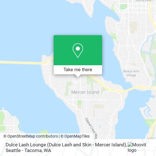 Dulce Lash Lounge (Dulce Lash and Skin - Mercer Island) map