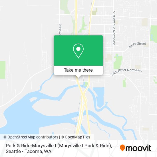 Mapa de Park & Ride-Marysville I