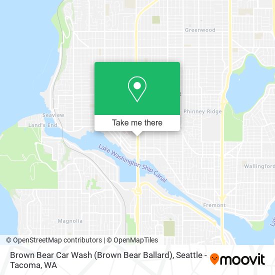 Mapa de Brown Bear Car Wash (Brown Bear Ballard)