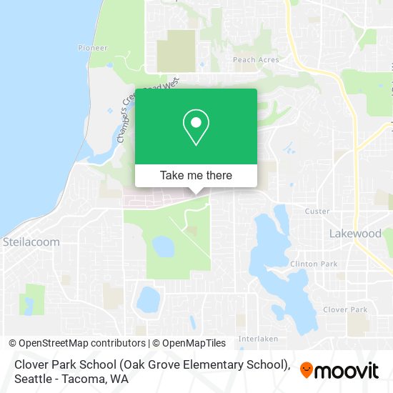 Mapa de Clover Park School (Oak Grove Elementary School)
