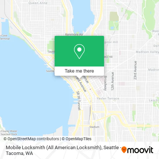 Mapa de Mobile Locksmith (All American Locksmith)