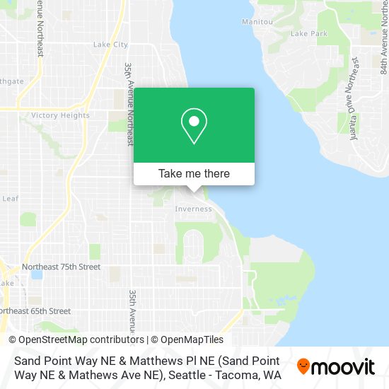 Sand Point Way NE & Matthews Pl NE (Sand Point Way NE & Mathews Ave NE) map