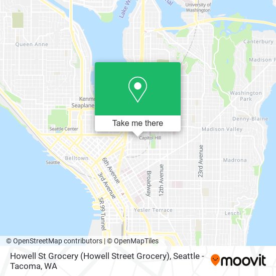 Mapa de Howell St Grocery (Howell Street Grocery)