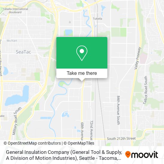 Mapa de General Insulation Company (General Tool & Supply, A Division of Motion Industries)