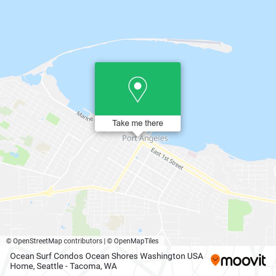 Mapa de Ocean Surf Condos Ocean Shores Washington USA Home