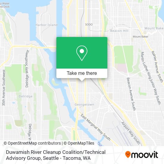 Mapa de Duwamish River Cleanup Coalition / Technical Advisory Group