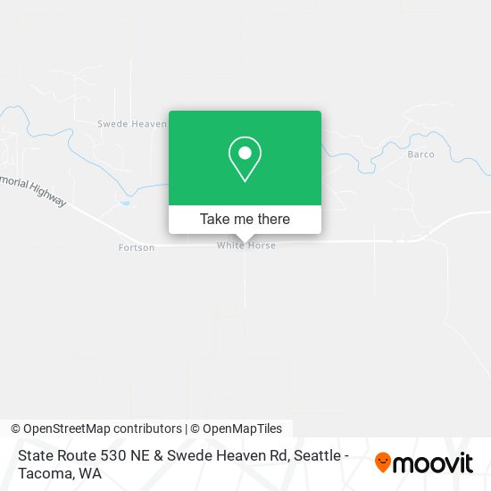 State Route 530 NE & Swede Heaven Rd map