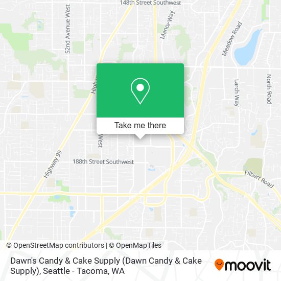 Dawn's Candy & Cake Supply map