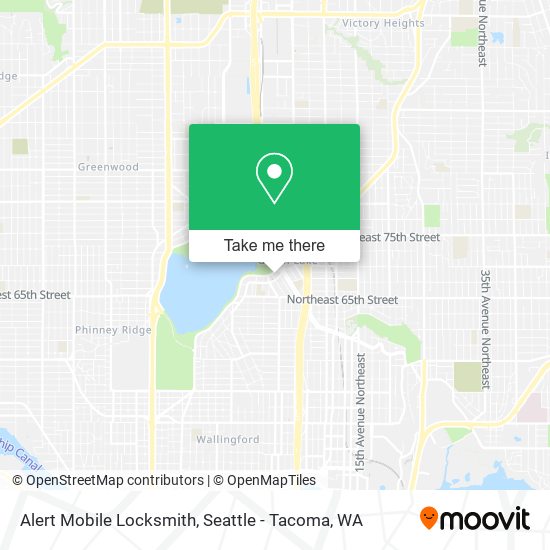 Mapa de Alert Mobile Locksmith