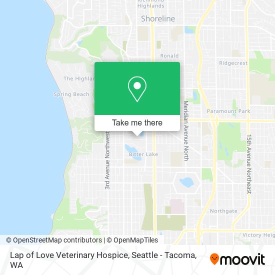 Lap of Love Veterinary Hospice map