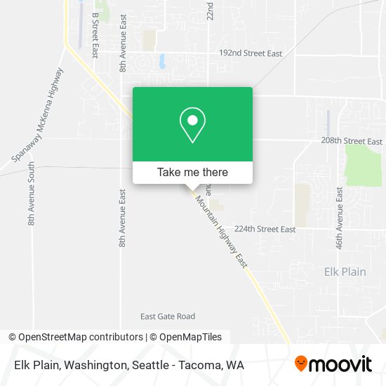 Elk Plain, Washington map