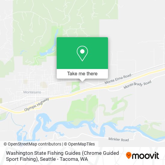 Mapa de Washington State Fishing Guides (Chrome Guided Sport Fishing)