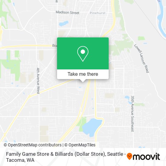 Mapa de Family Game Store & Billiards (Dollar Store)
