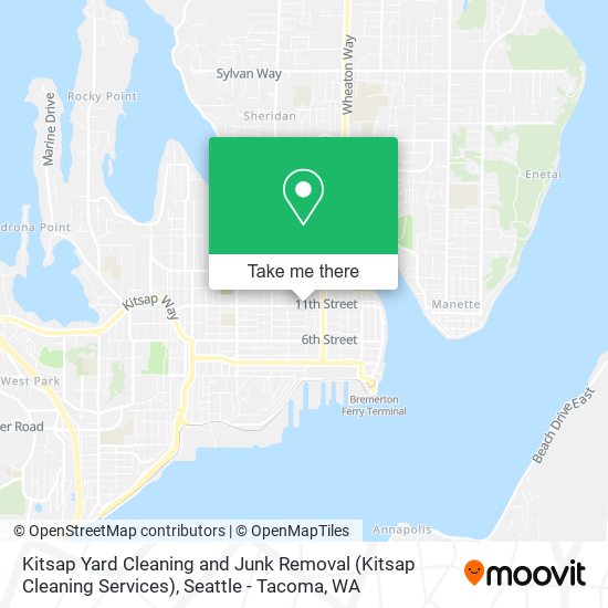 Mapa de Kitsap Yard Cleaning and Junk Removal (Kitsap Cleaning Services)
